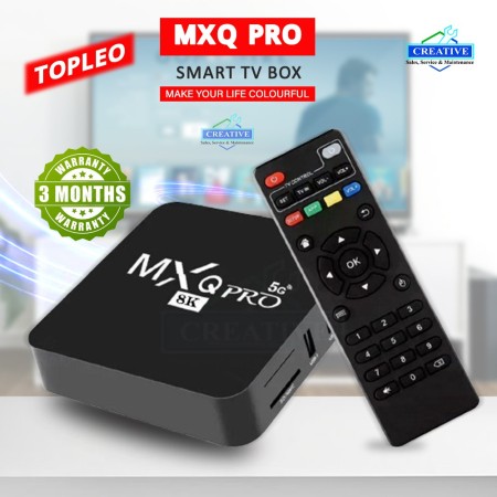 MXQ Pro 8K Android Smart TV Box Model: 8GB/128GB, Free Dish Line TV Channel, Android TV Box , 4K TV Box