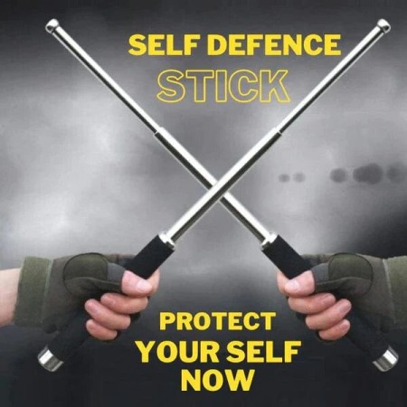 Self Defense Stick Metal আত্মরক্ষায় মেটাল ভাঁজযোগ্য লাঠি