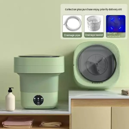 Folding washing machine