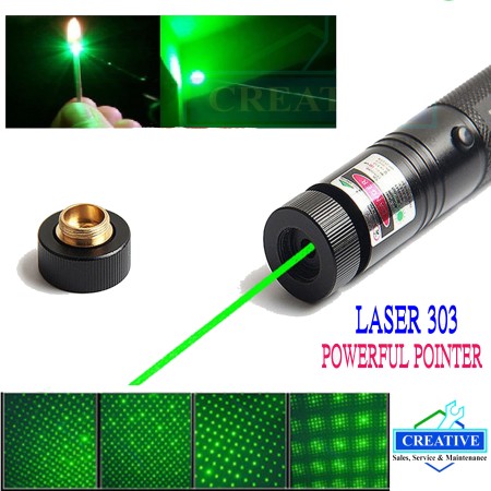 Green Laser Pointer  Laser Pointer  Professional Laser Light- Black