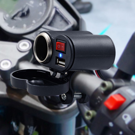 Multi Functional Bike phone charger USB Charger for Motorcycles Cigarette Lighter Socket